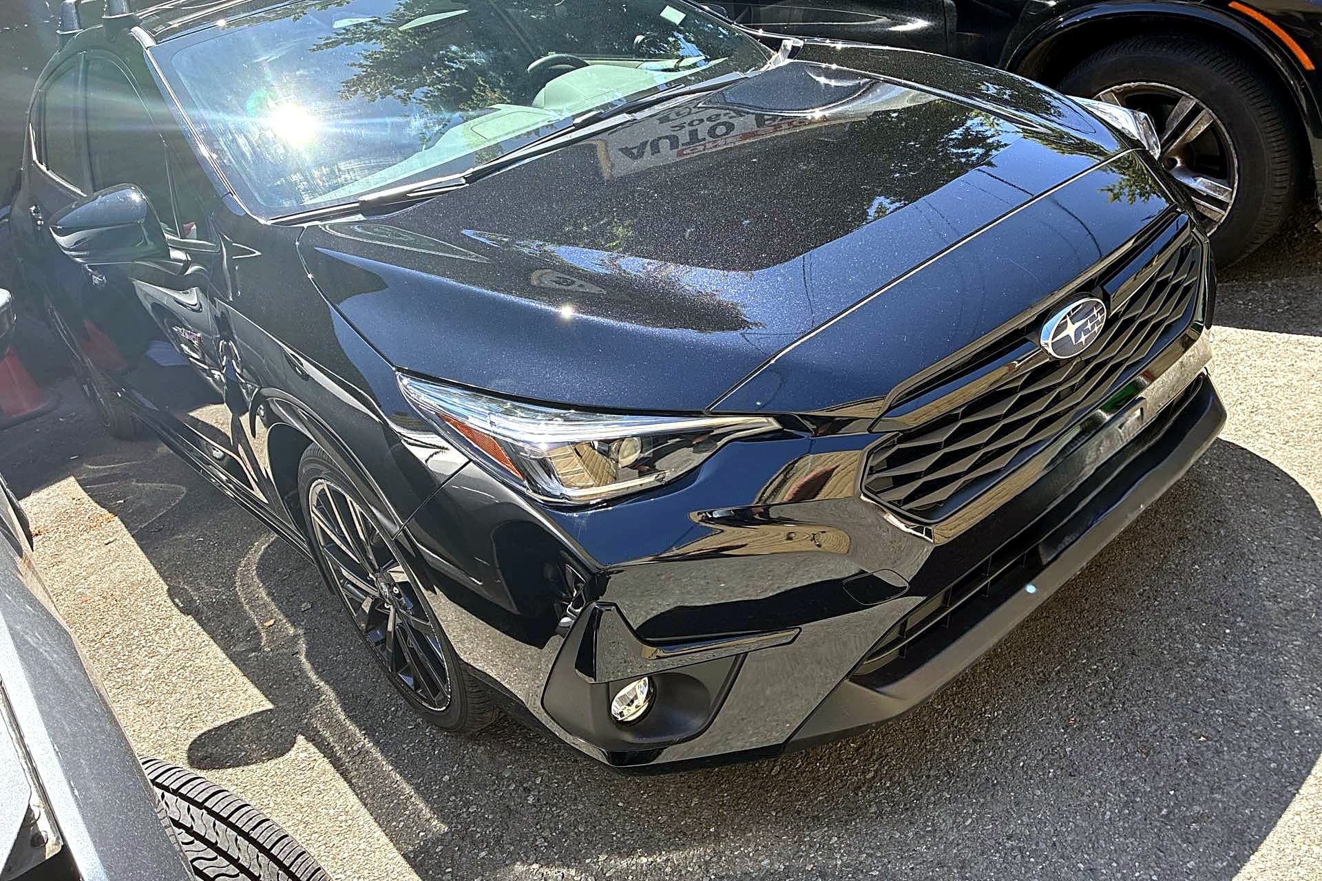 After — Subaru Impreza front bumper & fender — Collision repair + refinish